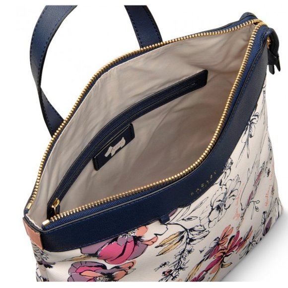 RADLEY LONDON SKETCHY FLORAL MEDIUM ZIP-TOP BACKPA - Picture 7 of 13